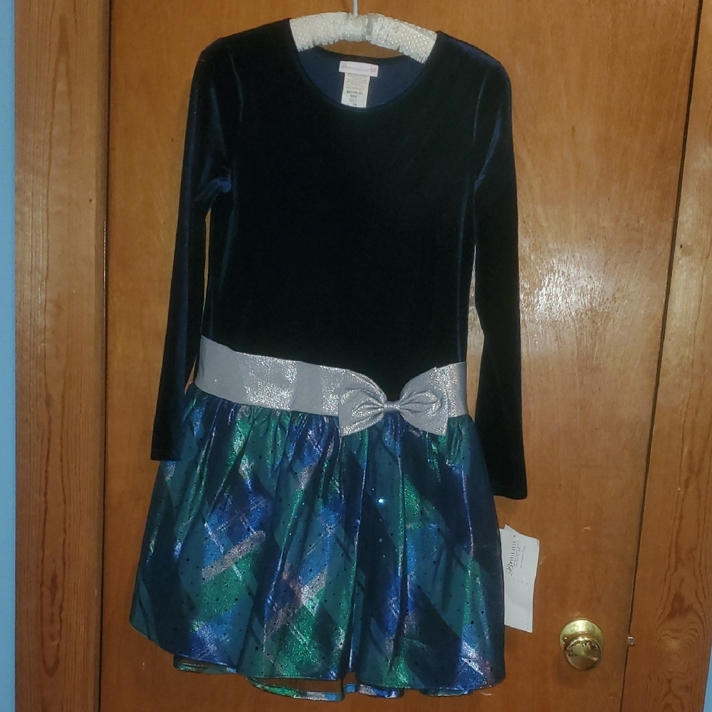 Bonnie Jean Navy Velvet Dress
